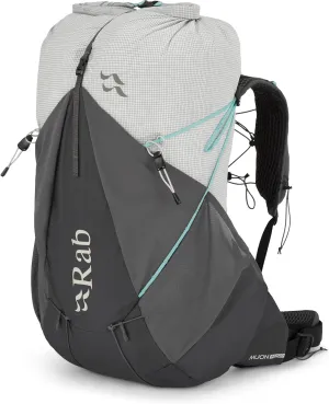 Rab Women's Muon ND Hiking Pack - Lightweight Durable Backpack for Hiking, Trekking, & Backpacking - Pewter/Graphene - 40-Liter (Back Length - Small)