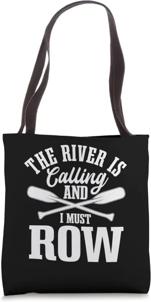 Rafting Whitewater Row Paddling Rubber Raft River Sports Tote Bag