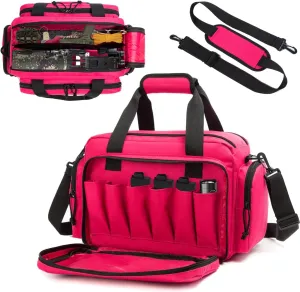Range Bag - Tactical Gun Bag for Handguns, Pistols and Ammo. Padded Shooting Duffle Bag for Hunting, Sport
