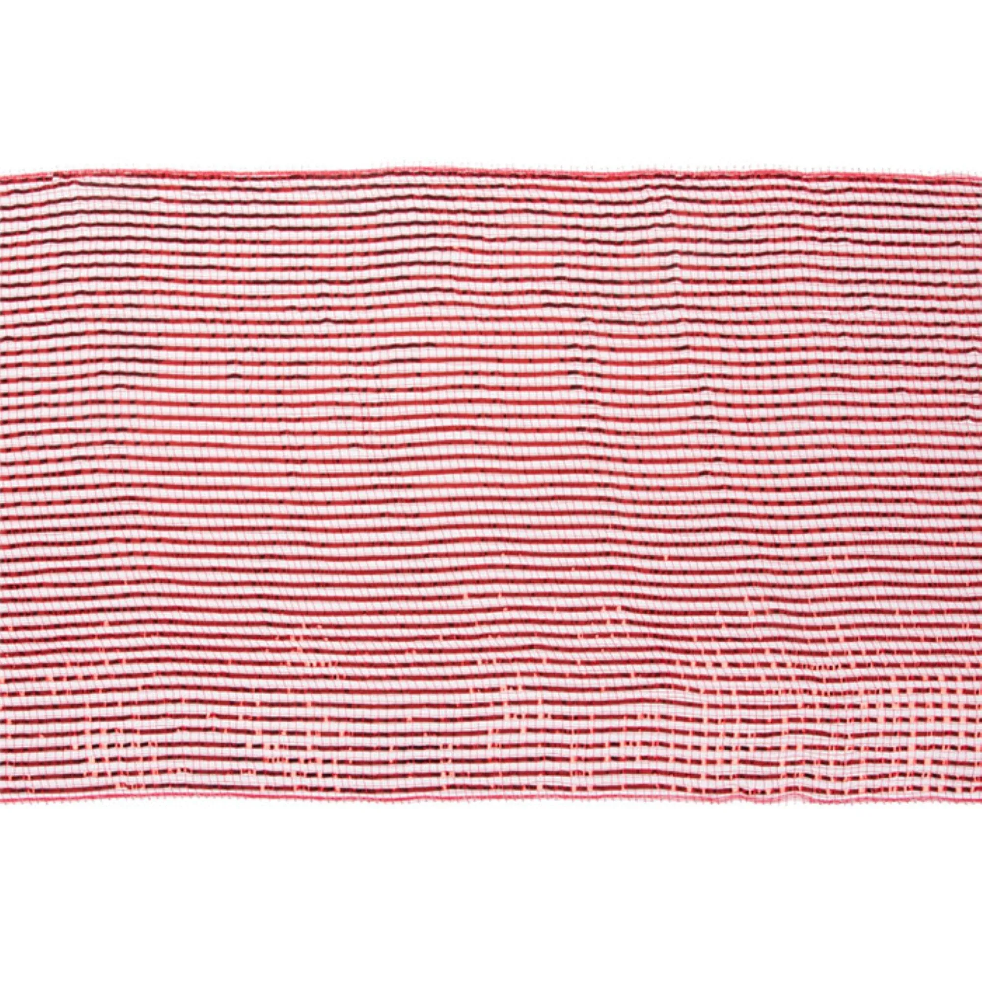 Red Metallic Deco Mesh Ribbon- 10 in x 30 ft