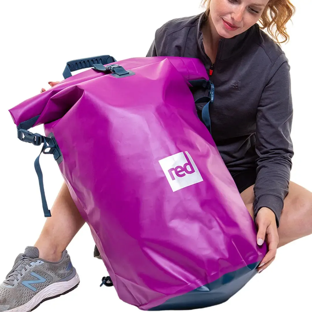 Red Waterproof Roll Top 60 Litre Dry Bag Backpack