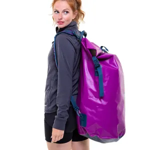 Red Waterproof Roll Top 60 Litre Dry Bag Backpack