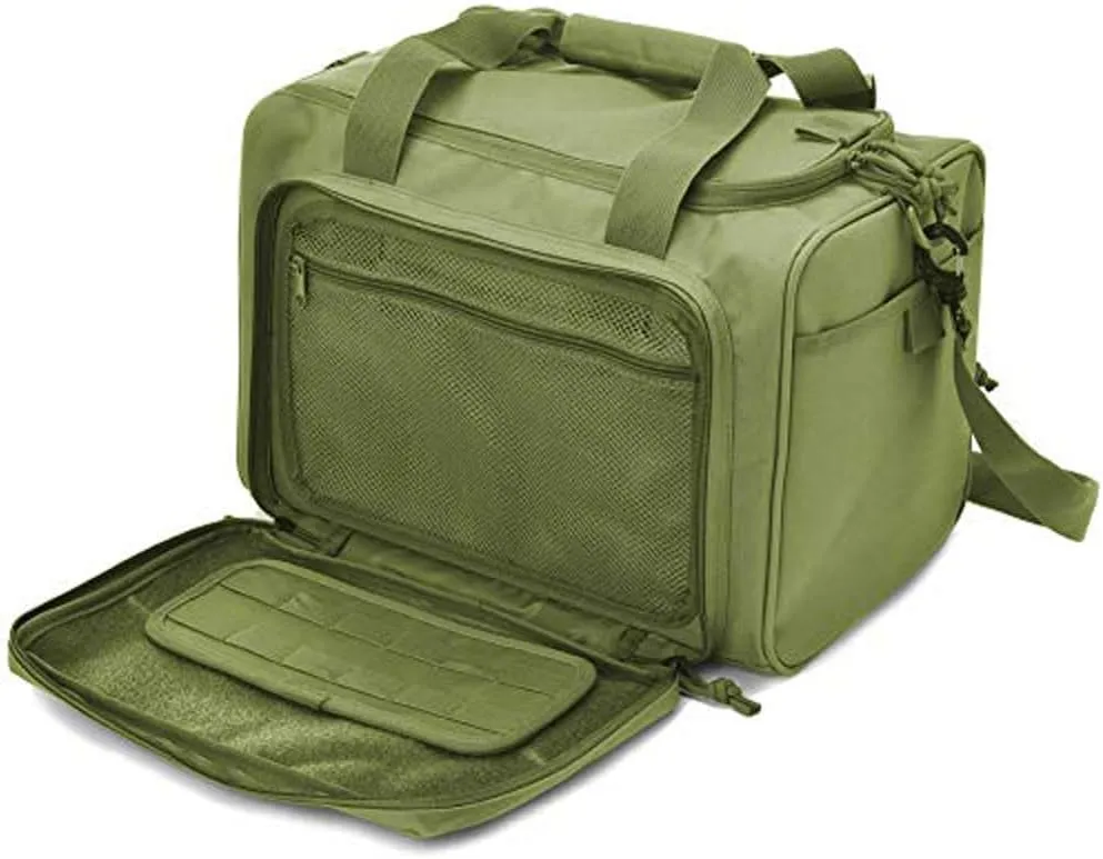 REEBOW GEAR Tactical Gun Range Bag Deluxe Pistol Shooting Range Duffle Bags