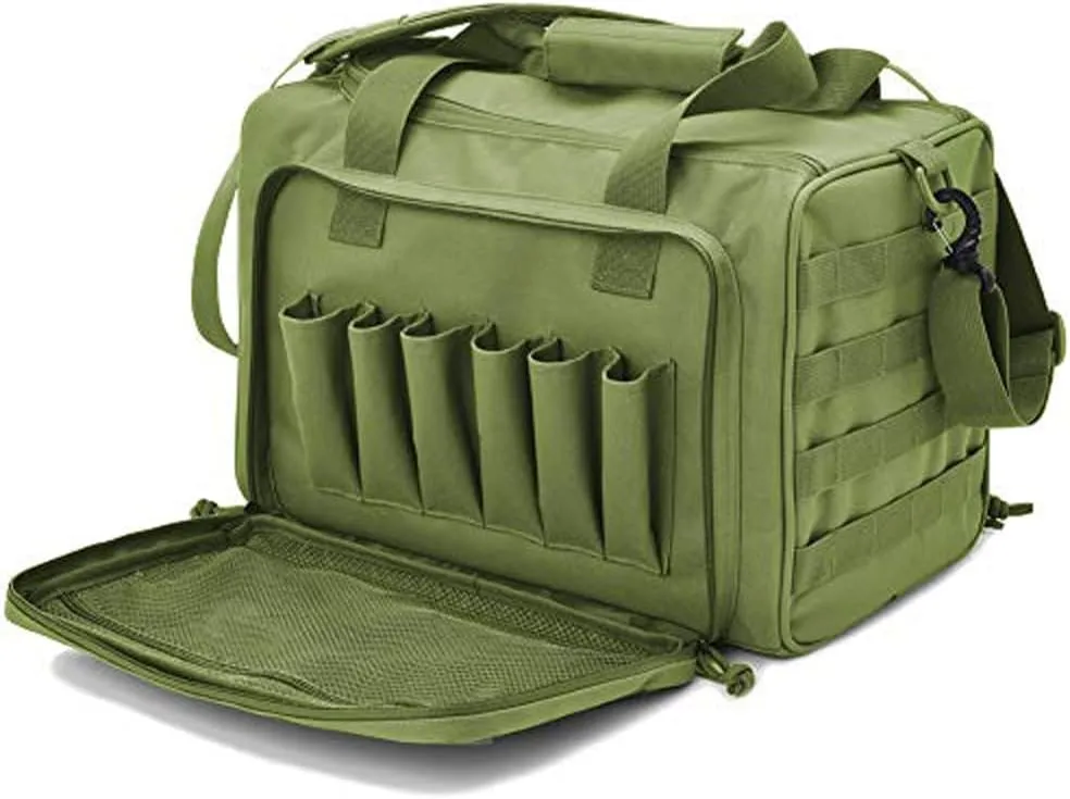 REEBOW GEAR Tactical Gun Range Bag Deluxe Pistol Shooting Range Duffle Bags