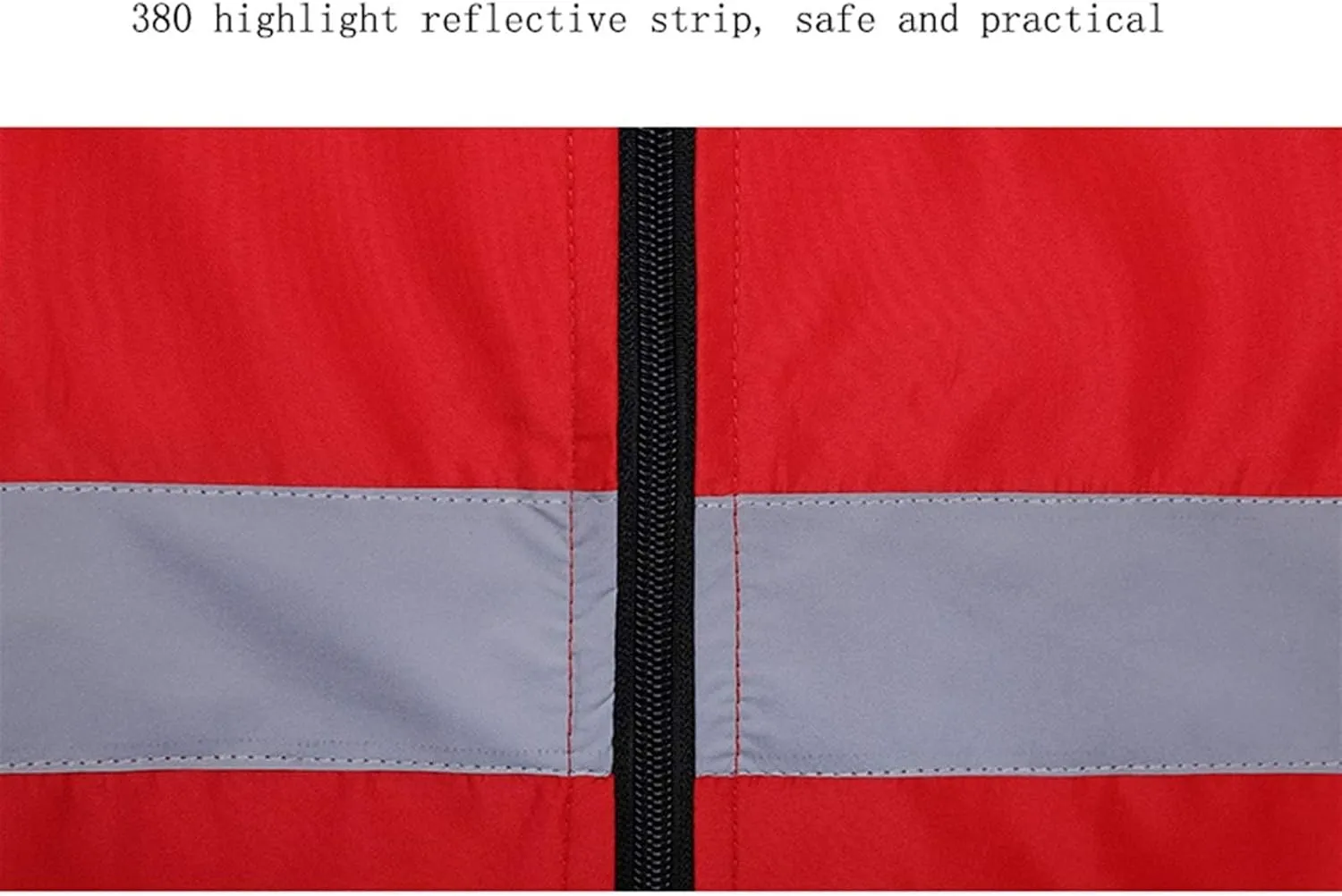 reflective clothing Reflective vest worker breathable vest riding protective safety clothing sanitation traffic construction clothes jacket reflecting suit(XL size)