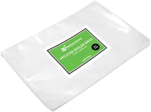 Restaurantware Fresh Hero 18 x 12 Inch Vacuum Sealer Bags, 1000 Food Storage Bags - 3 mil Thick, Microwavable, Clear Plastic Sous Vide Bags, Freezable, For Storing Food Or Sous Vide Cooking