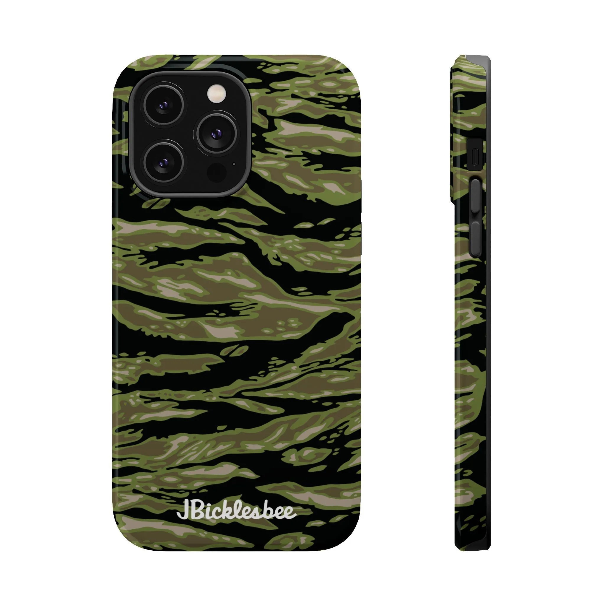 Retro Woodland Camo Tiger Stripe MagSafe iPhone Case
