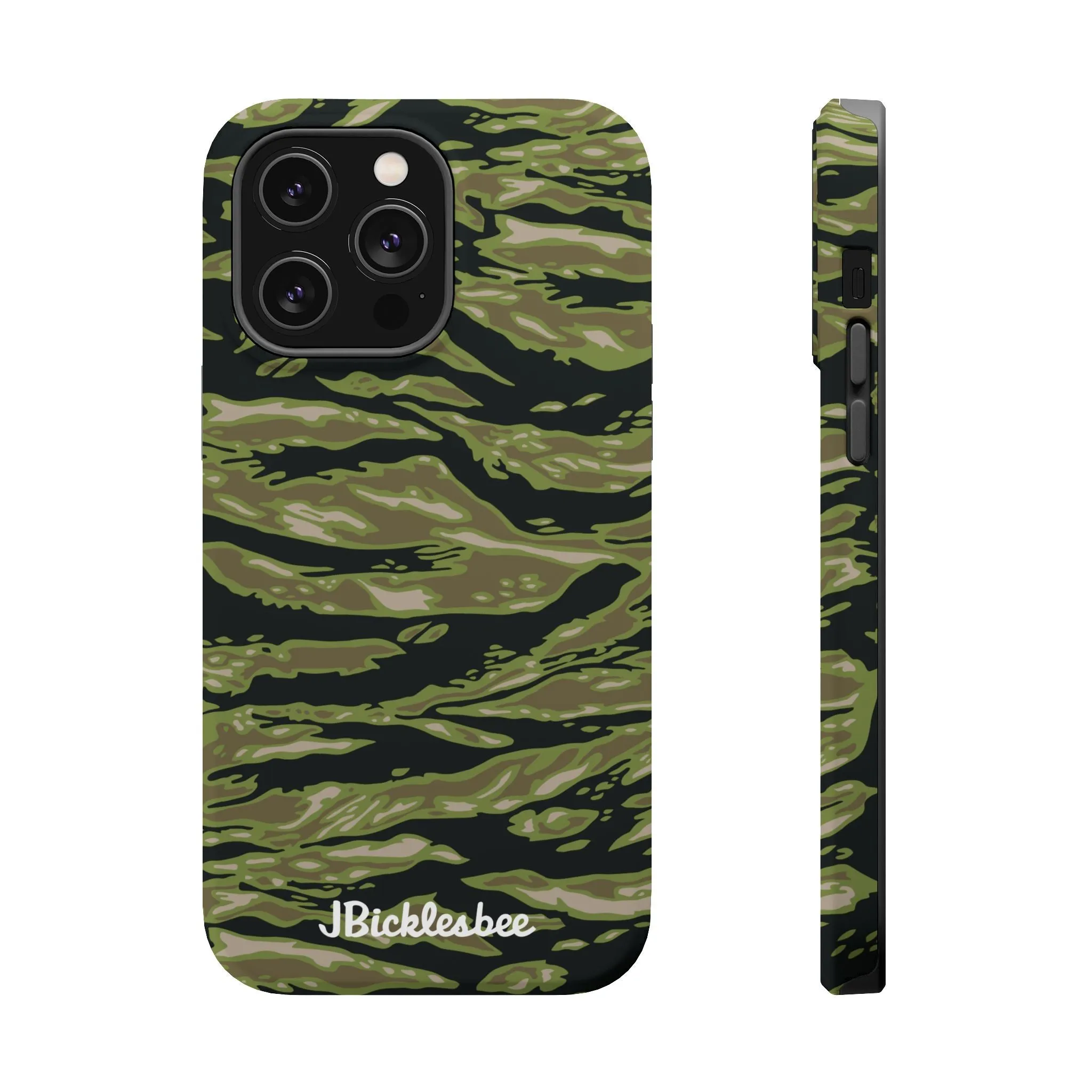 Retro Woodland Camo Tiger Stripe MagSafe iPhone Case