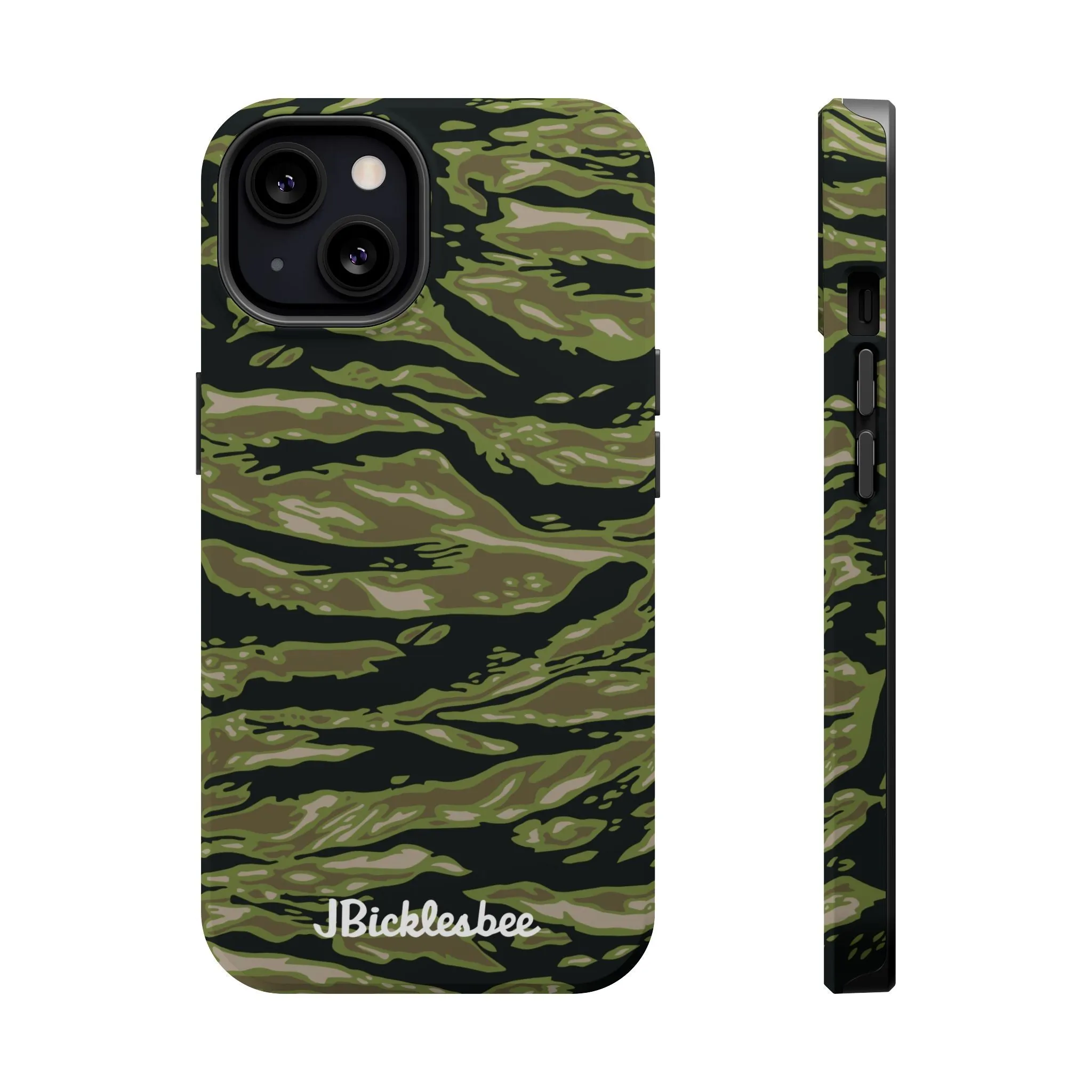 Retro Woodland Camo Tiger Stripe MagSafe iPhone Case