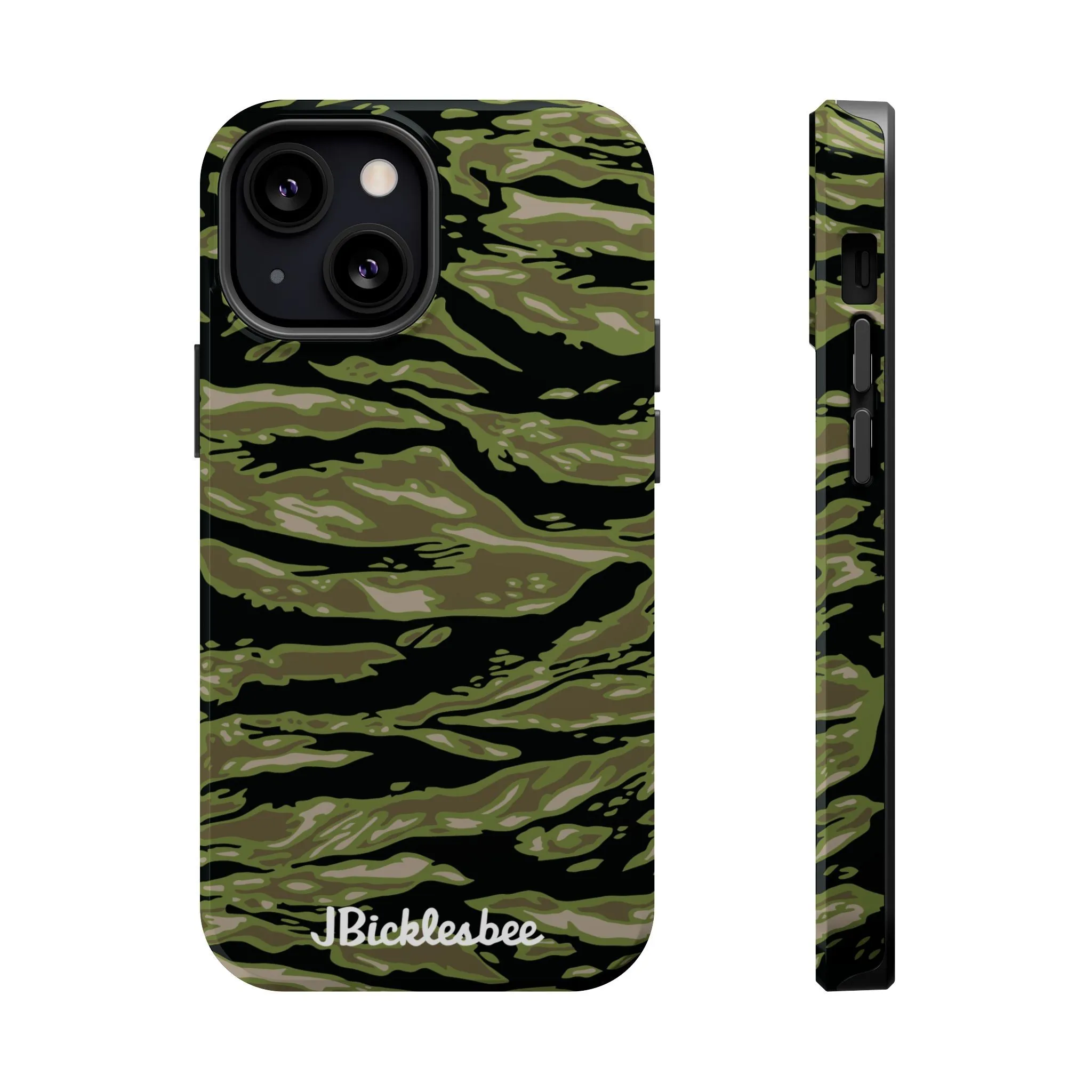 Retro Woodland Camo Tiger Stripe MagSafe iPhone Case