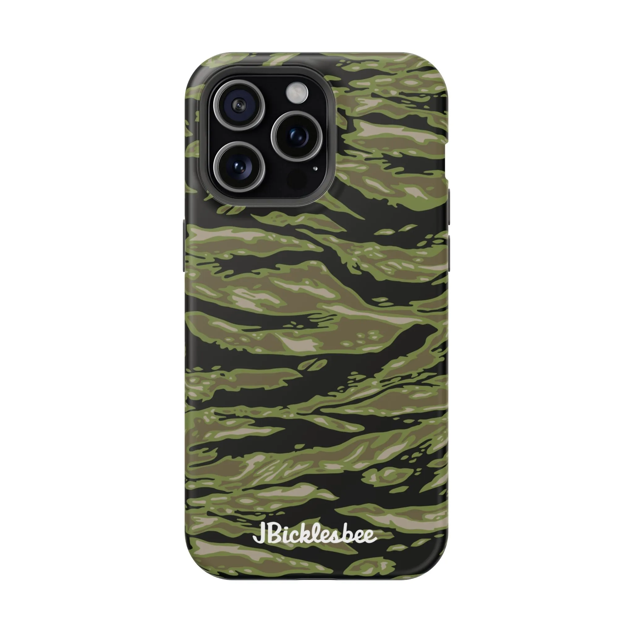 Retro Woodland Camo Tiger Stripe MagSafe iPhone Case