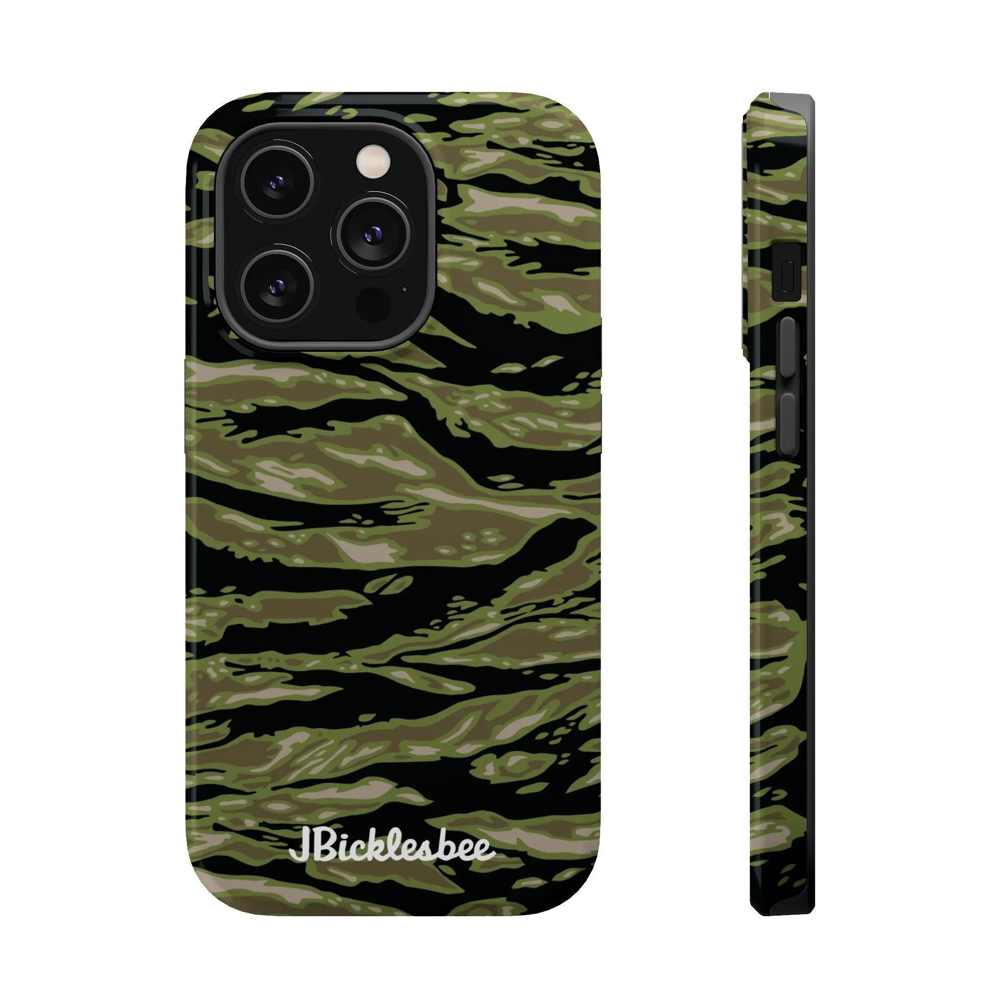 Retro Woodland Camo Tiger Stripe MagSafe iPhone Case