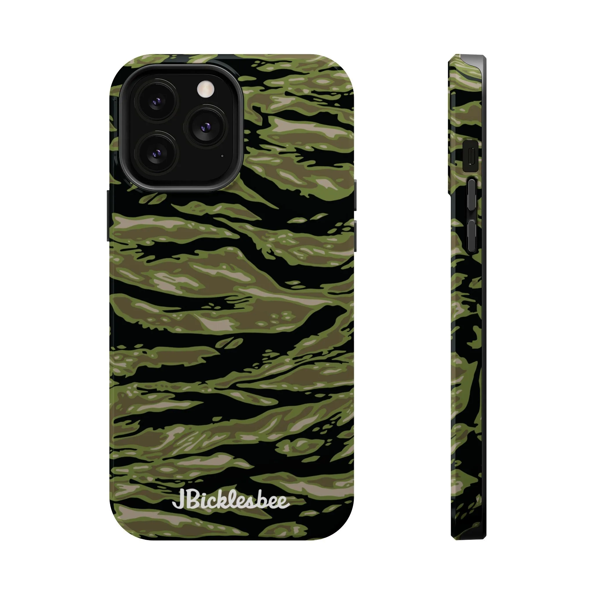 Retro Woodland Camo Tiger Stripe MagSafe iPhone Case