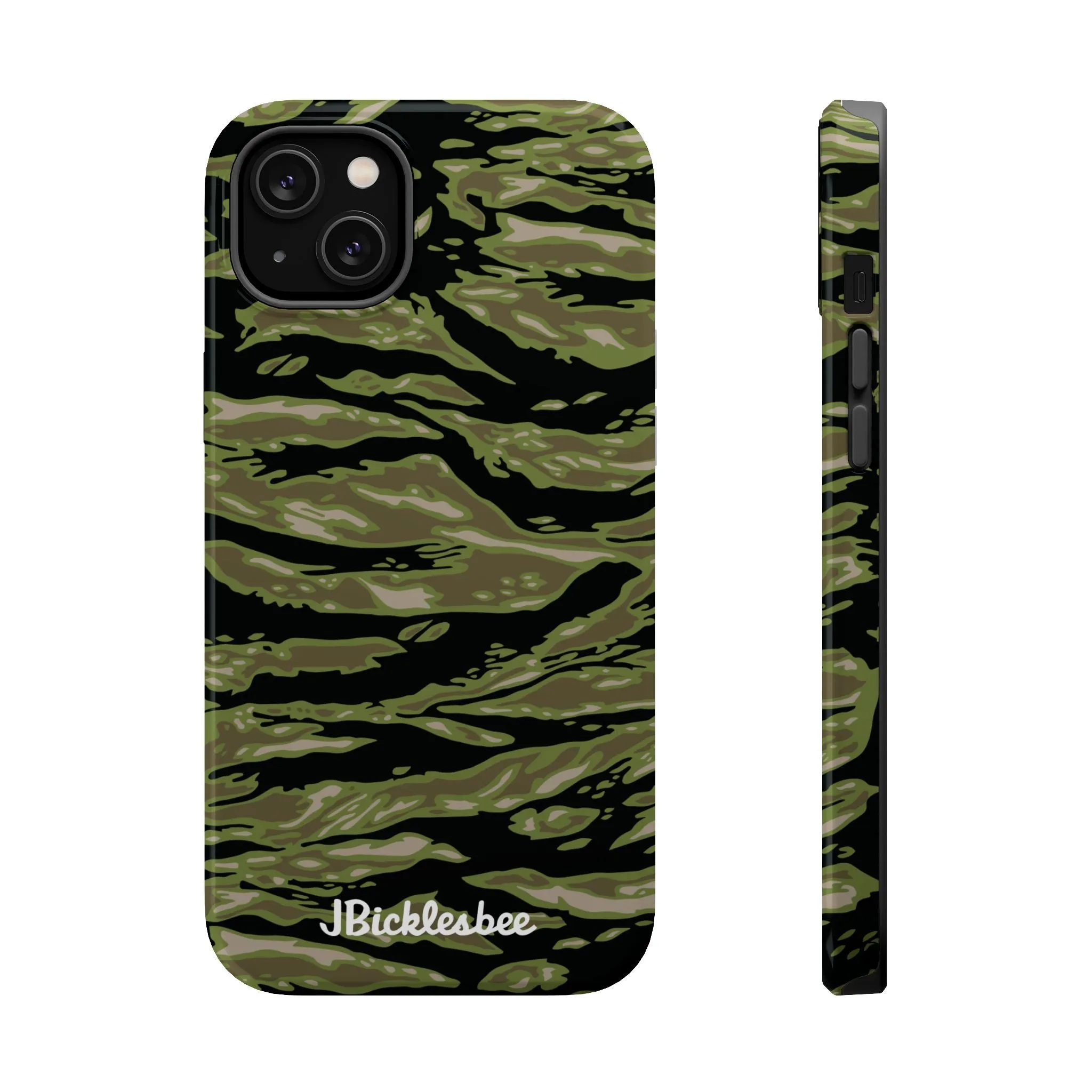 Retro Woodland Camo Tiger Stripe MagSafe iPhone Case