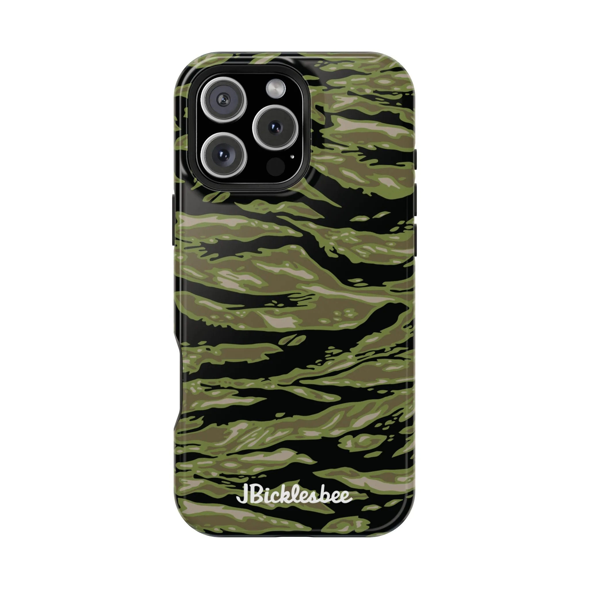 Retro Woodland Camo Tiger Stripe MagSafe iPhone Case