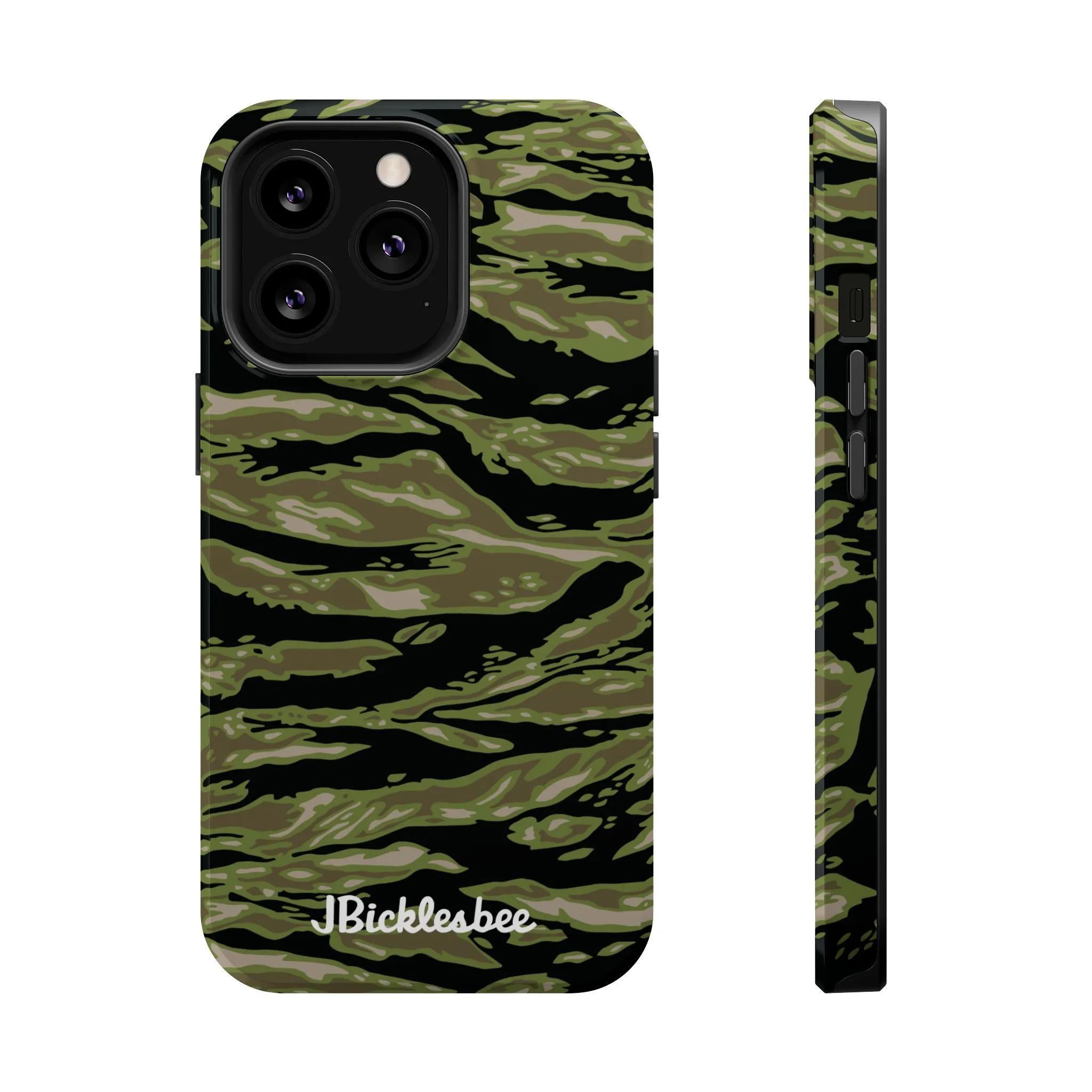 Retro Woodland Camo Tiger Stripe MagSafe iPhone Case