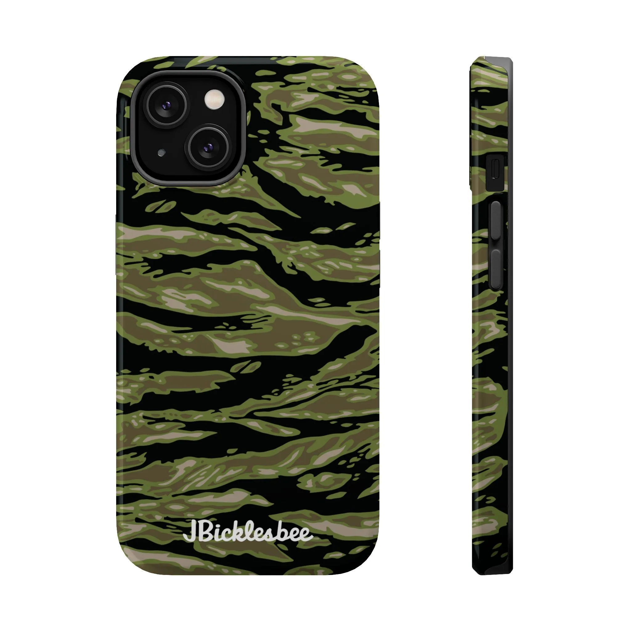 Retro Woodland Camo Tiger Stripe MagSafe iPhone Case