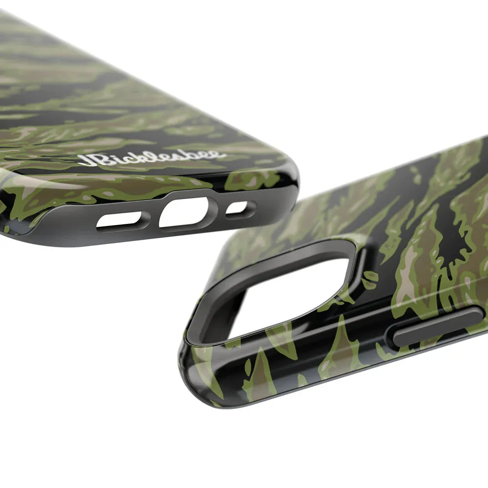 Retro Woodland Camo Tiger Stripe MagSafe iPhone Case