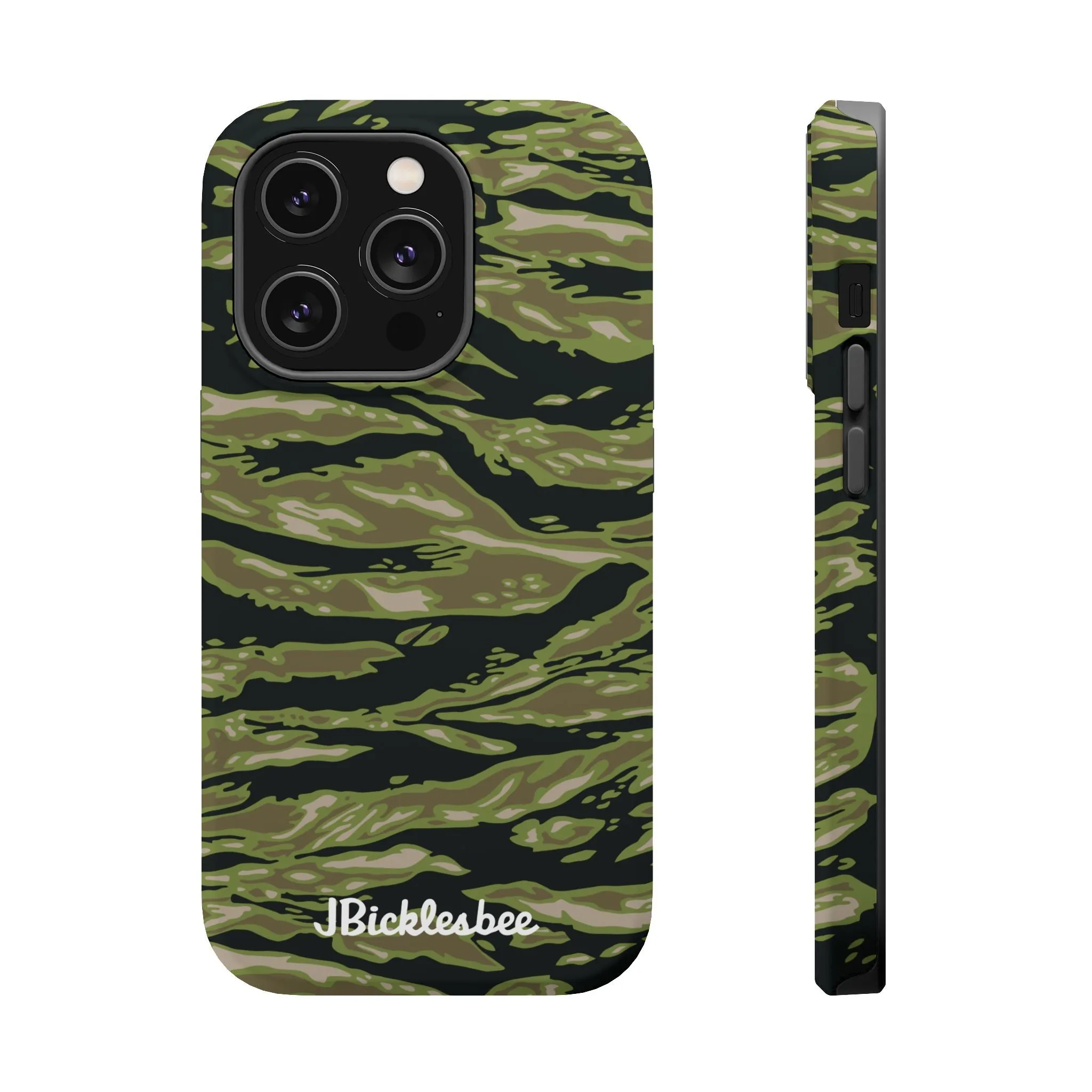 Retro Woodland Camo Tiger Stripe MagSafe iPhone Case