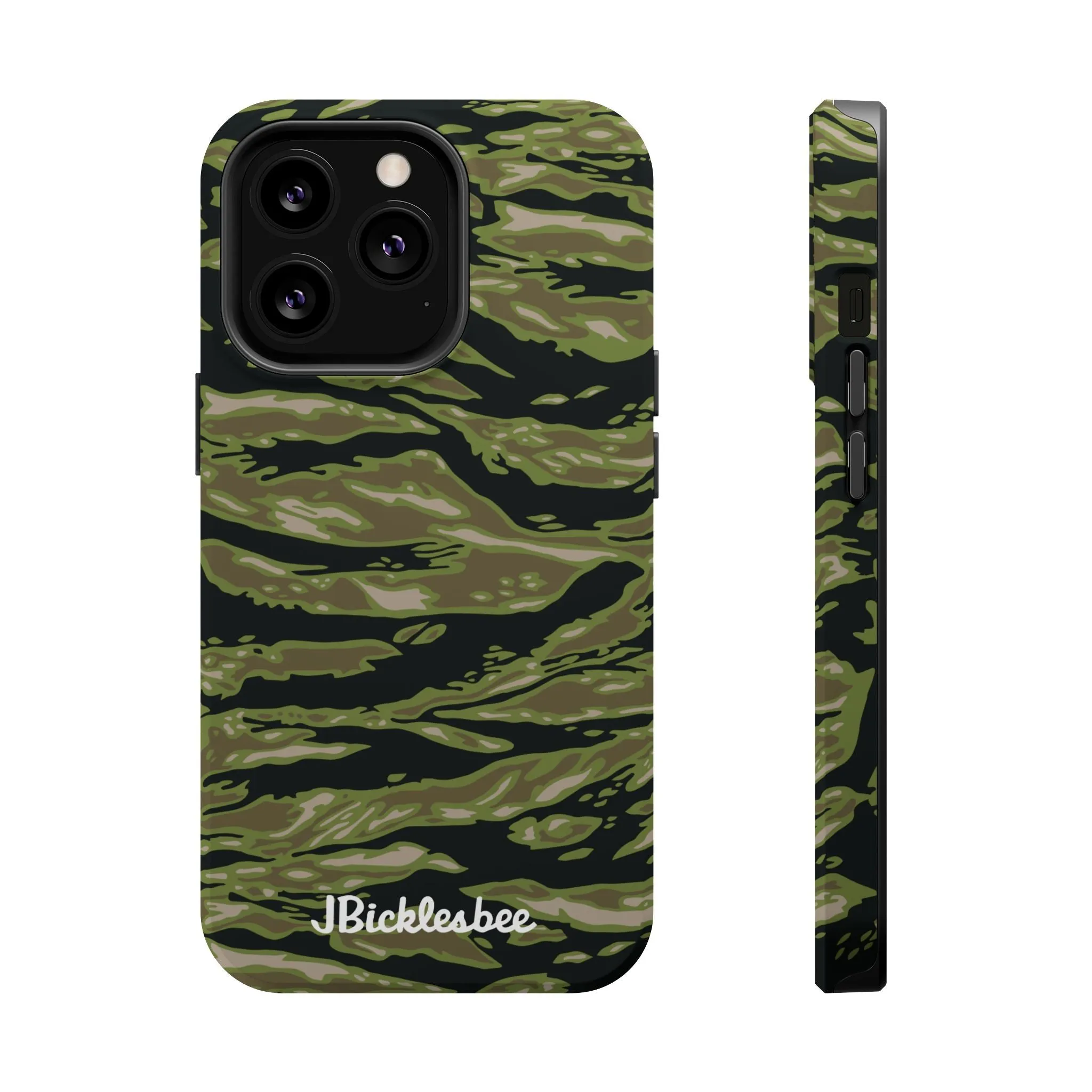 Retro Woodland Camo Tiger Stripe MagSafe iPhone Case