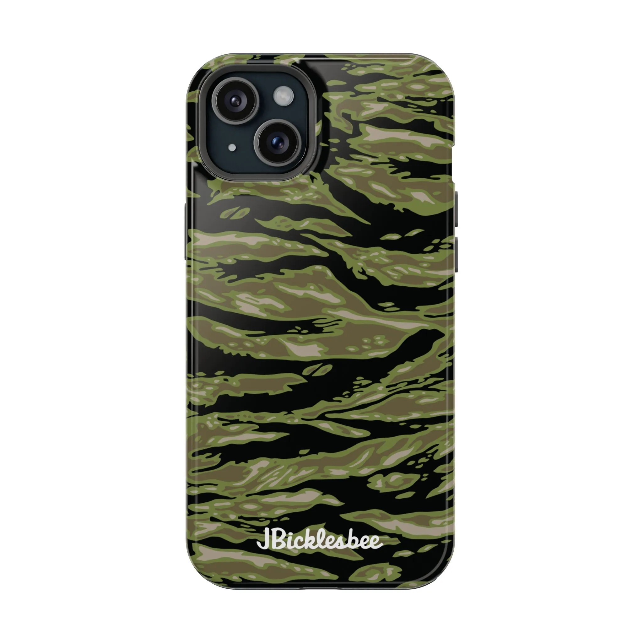 Retro Woodland Camo Tiger Stripe MagSafe iPhone Case