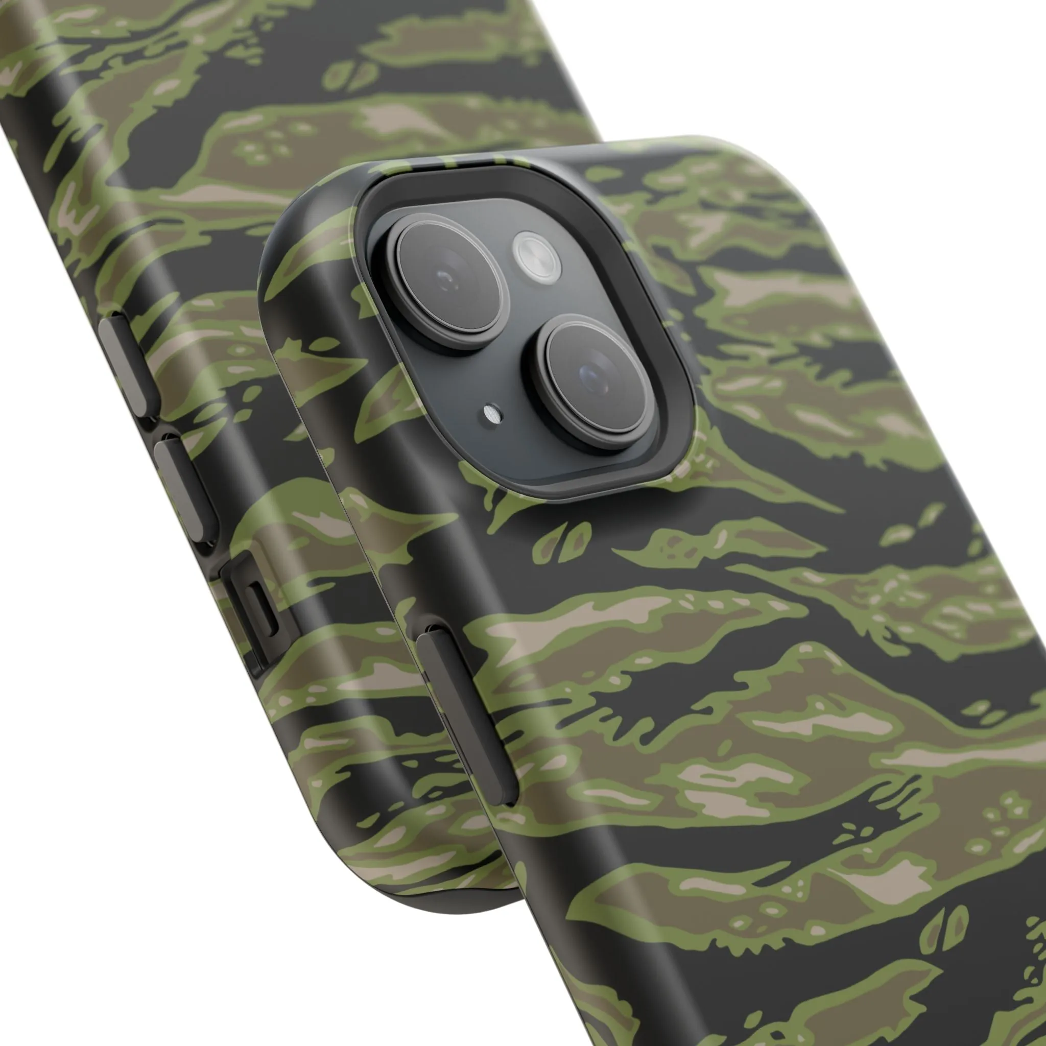Retro Woodland Camo Tiger Stripe MagSafe iPhone Case
