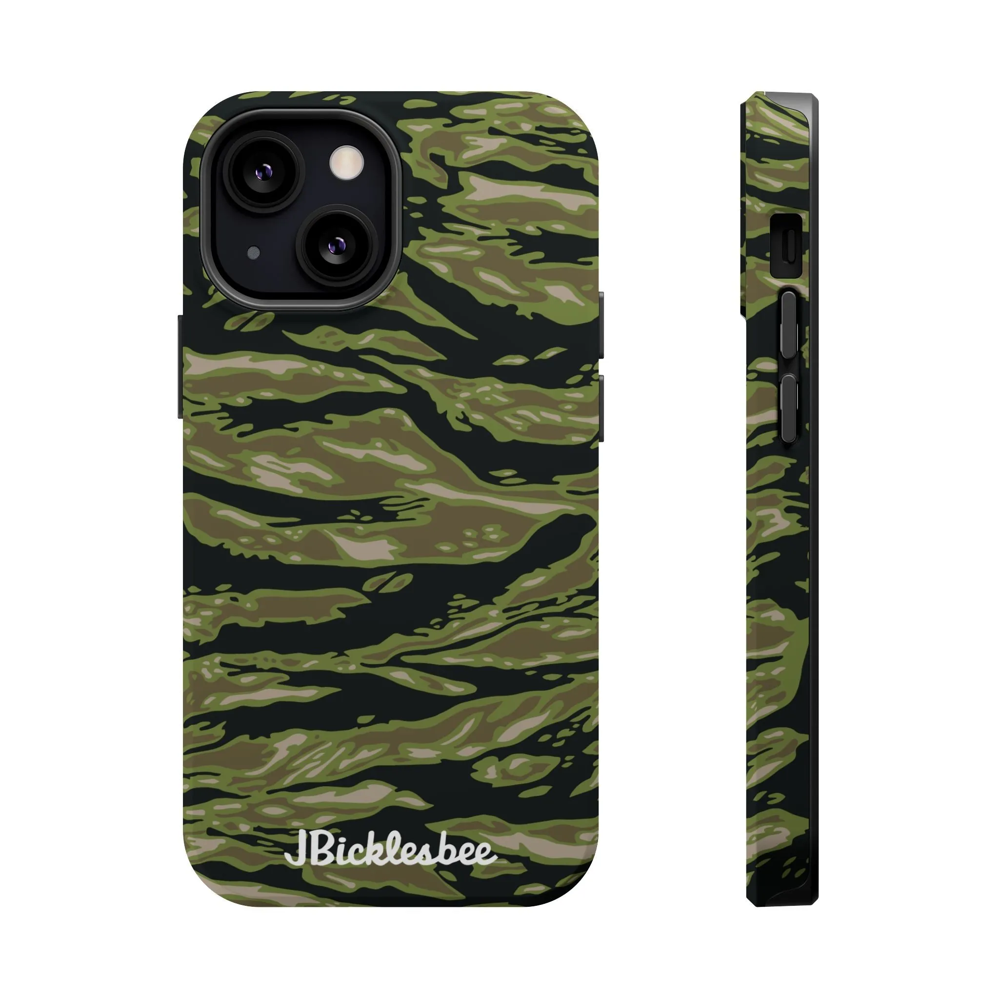 Retro Woodland Camo Tiger Stripe MagSafe iPhone Case