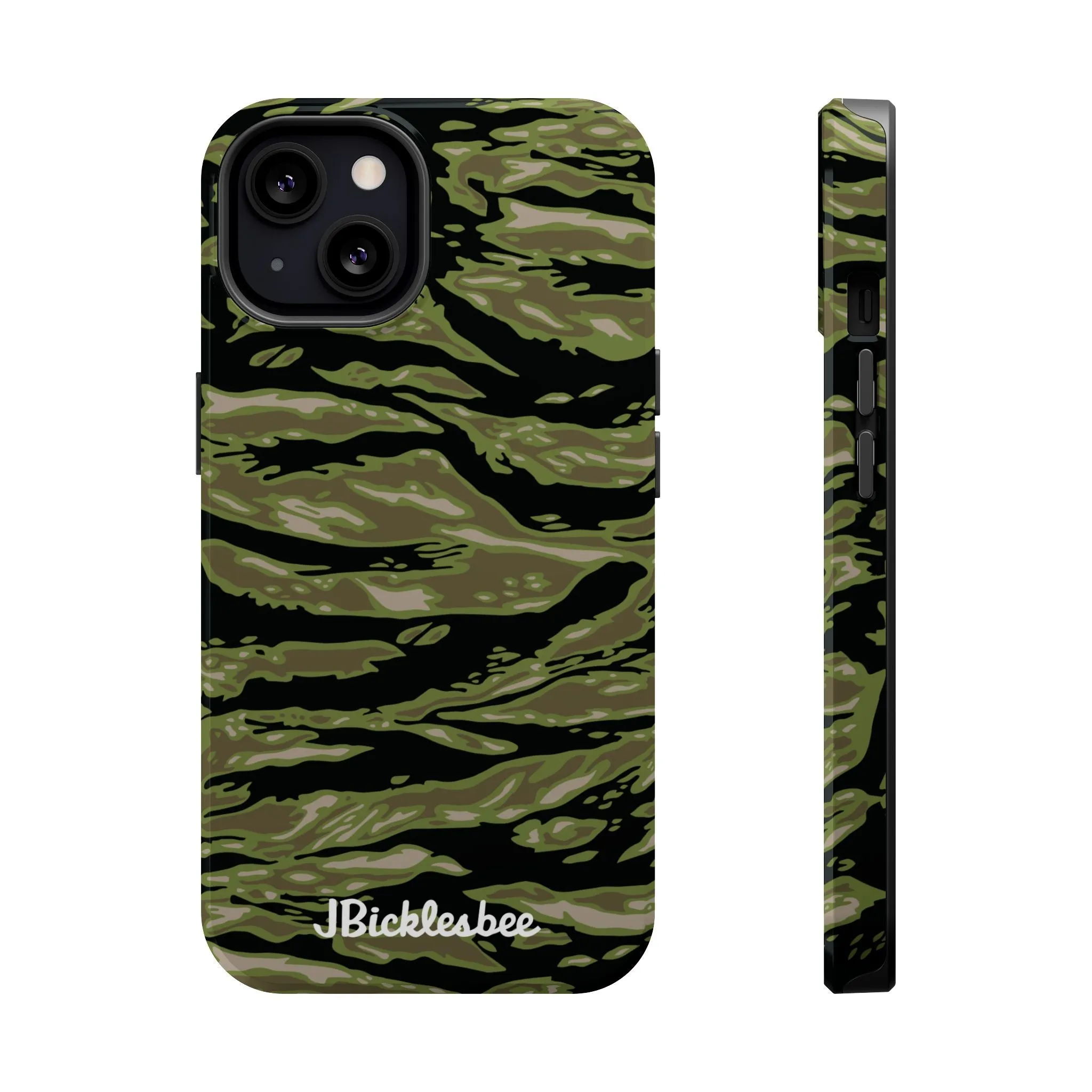 Retro Woodland Camo Tiger Stripe MagSafe iPhone Case