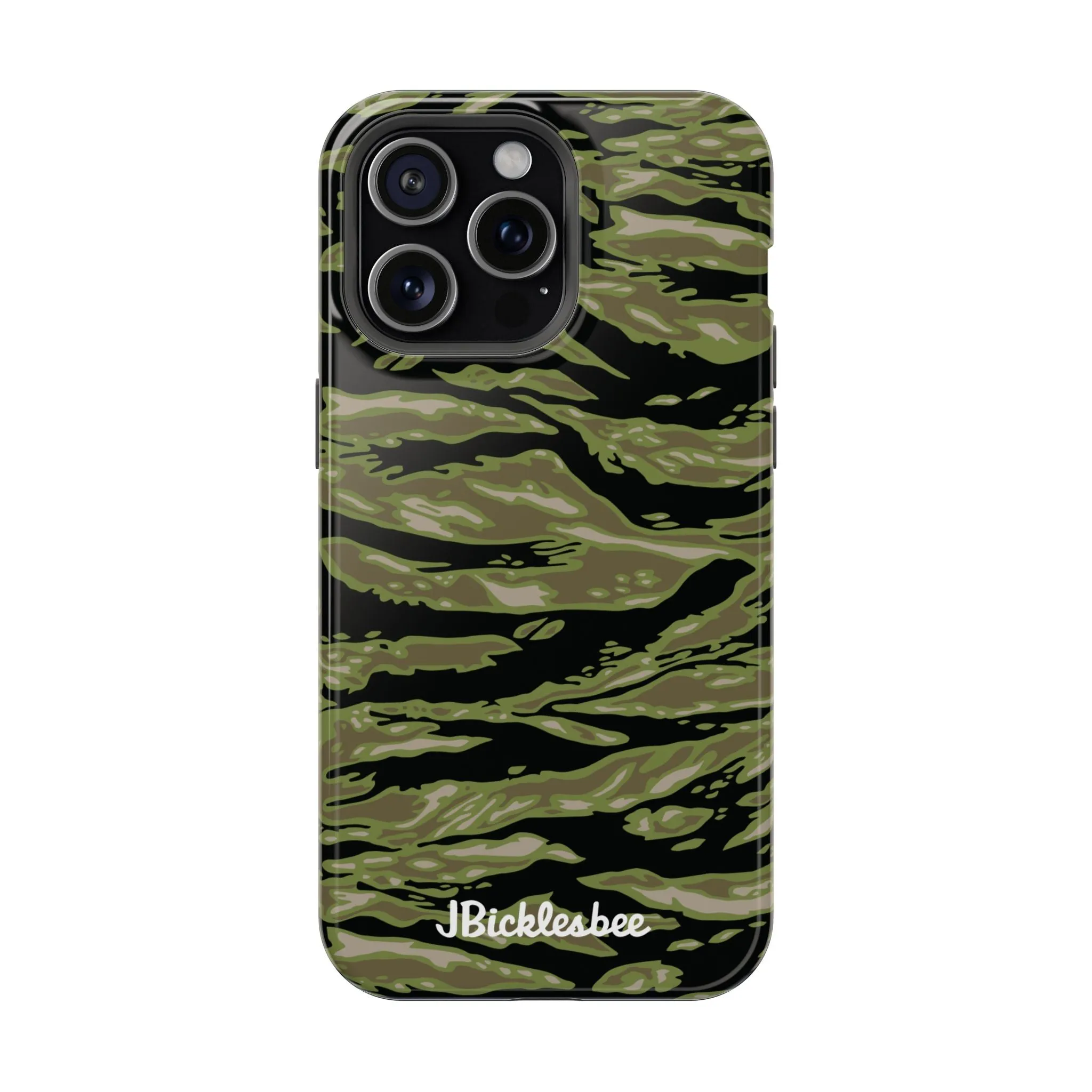 Retro Woodland Camo Tiger Stripe MagSafe iPhone Case