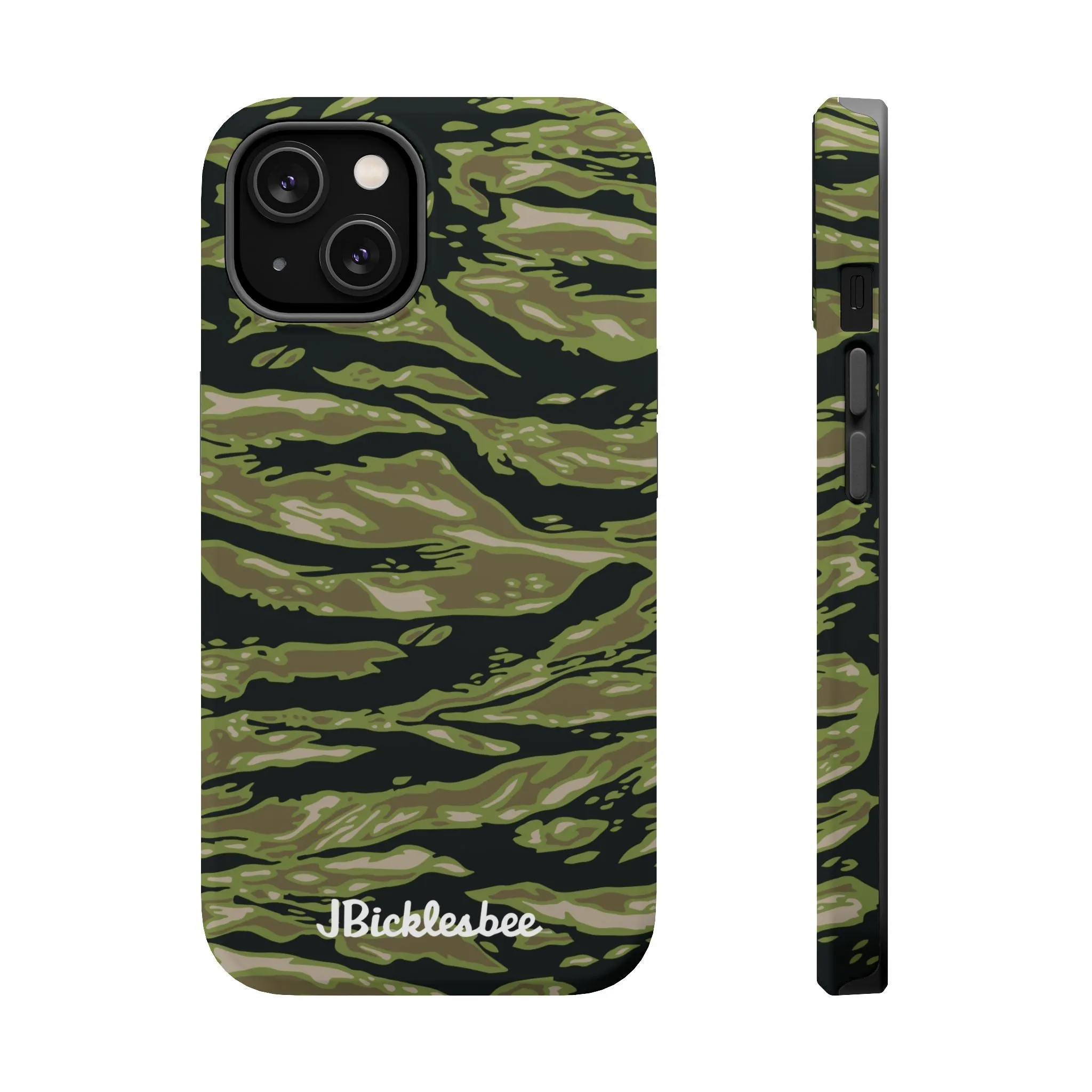 Retro Woodland Camo Tiger Stripe MagSafe iPhone Case