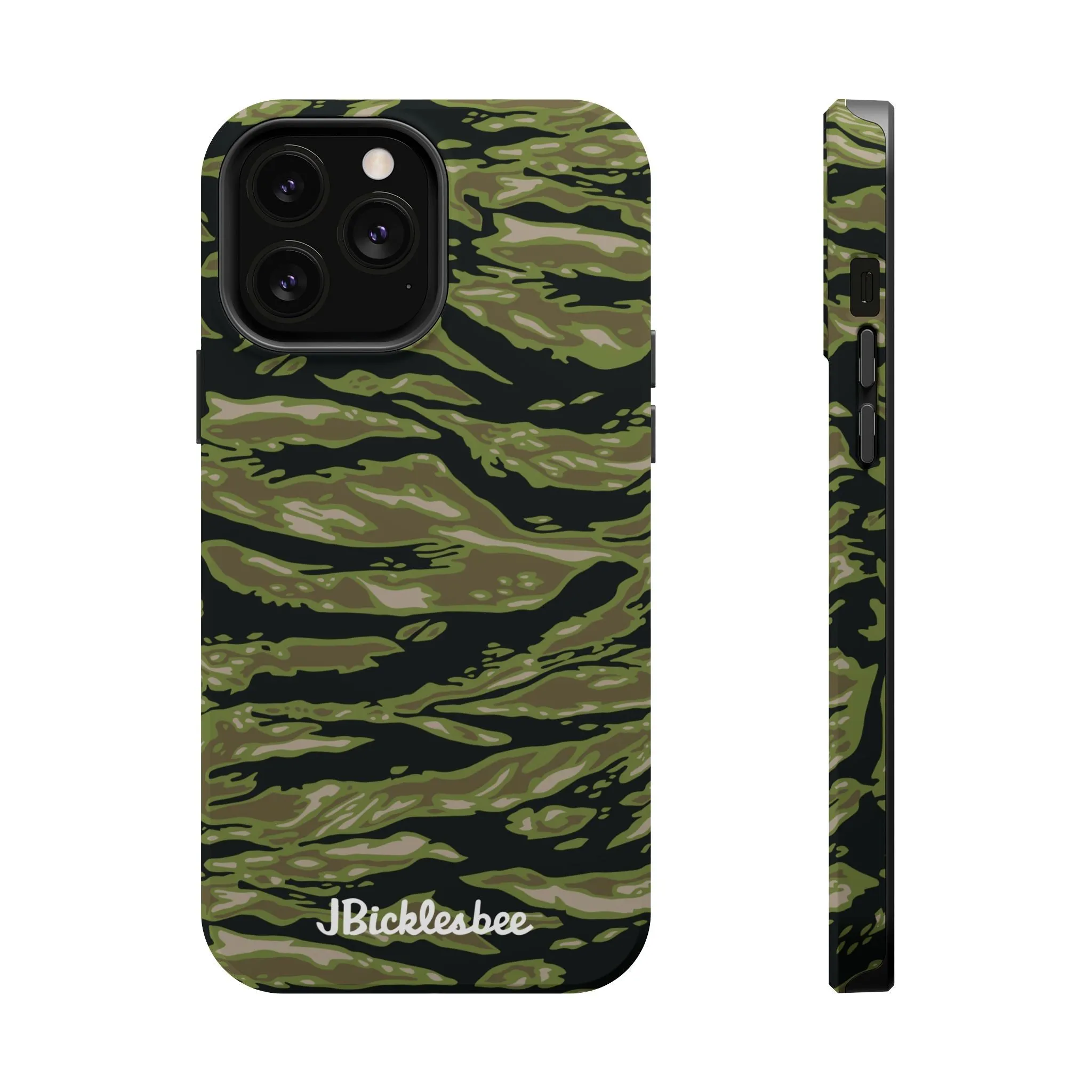 Retro Woodland Camo Tiger Stripe MagSafe iPhone Case