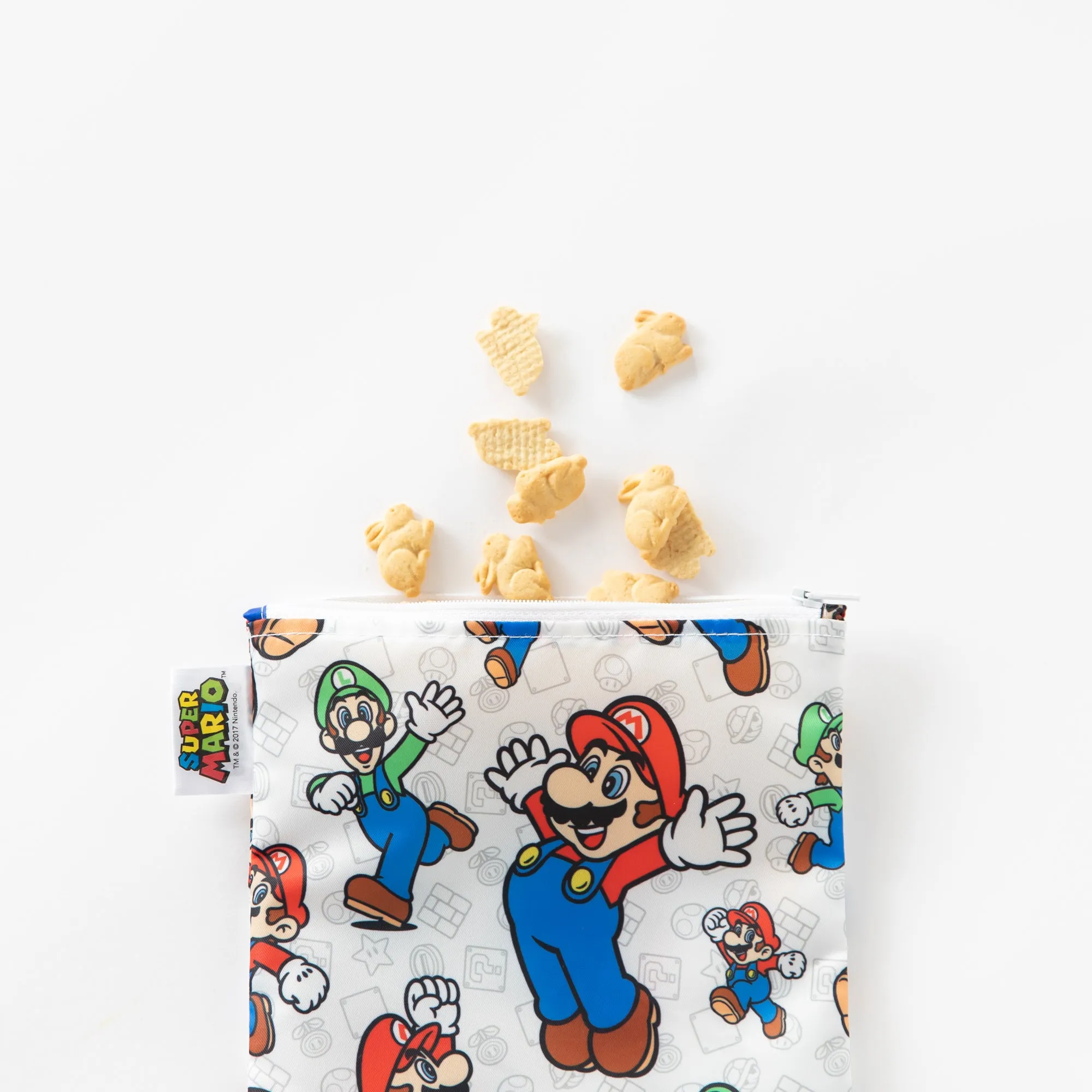 Reusable Snack Bag, Large: Super Mario™ & Luigi
