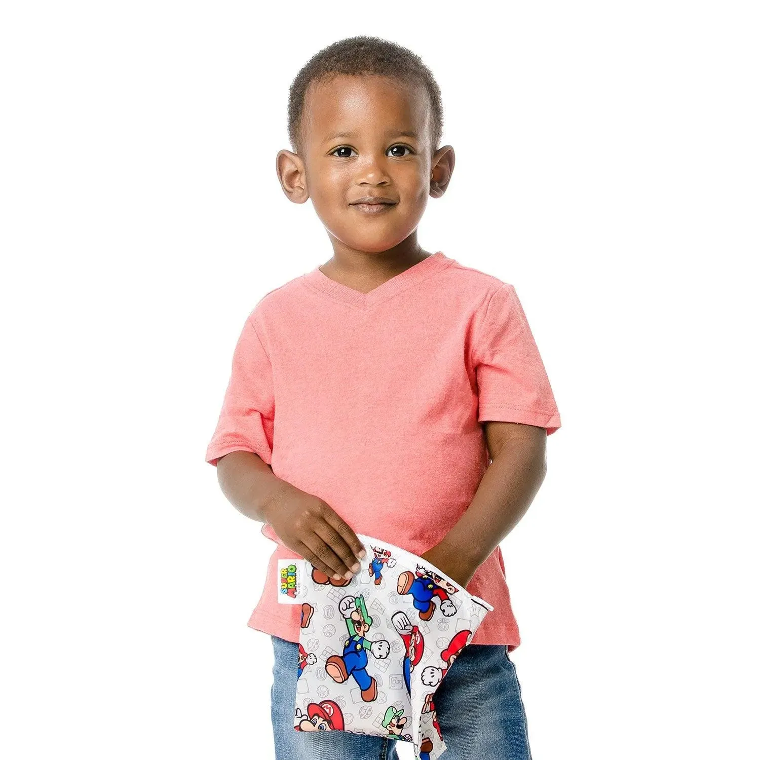 Reusable Snack Bag, Large: Super Mario™ & Luigi