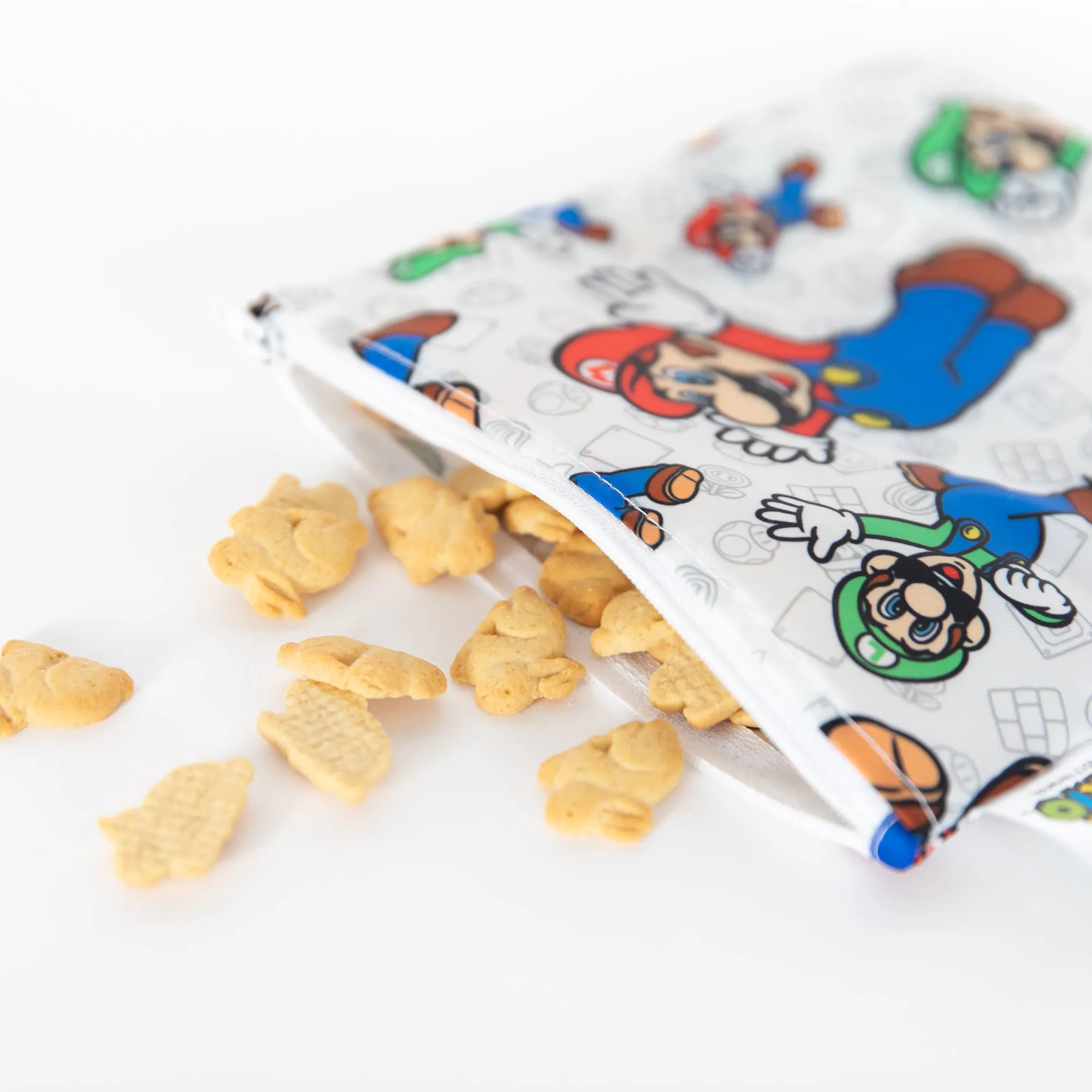 Reusable Snack Bag, Large: Super Mario™ & Luigi