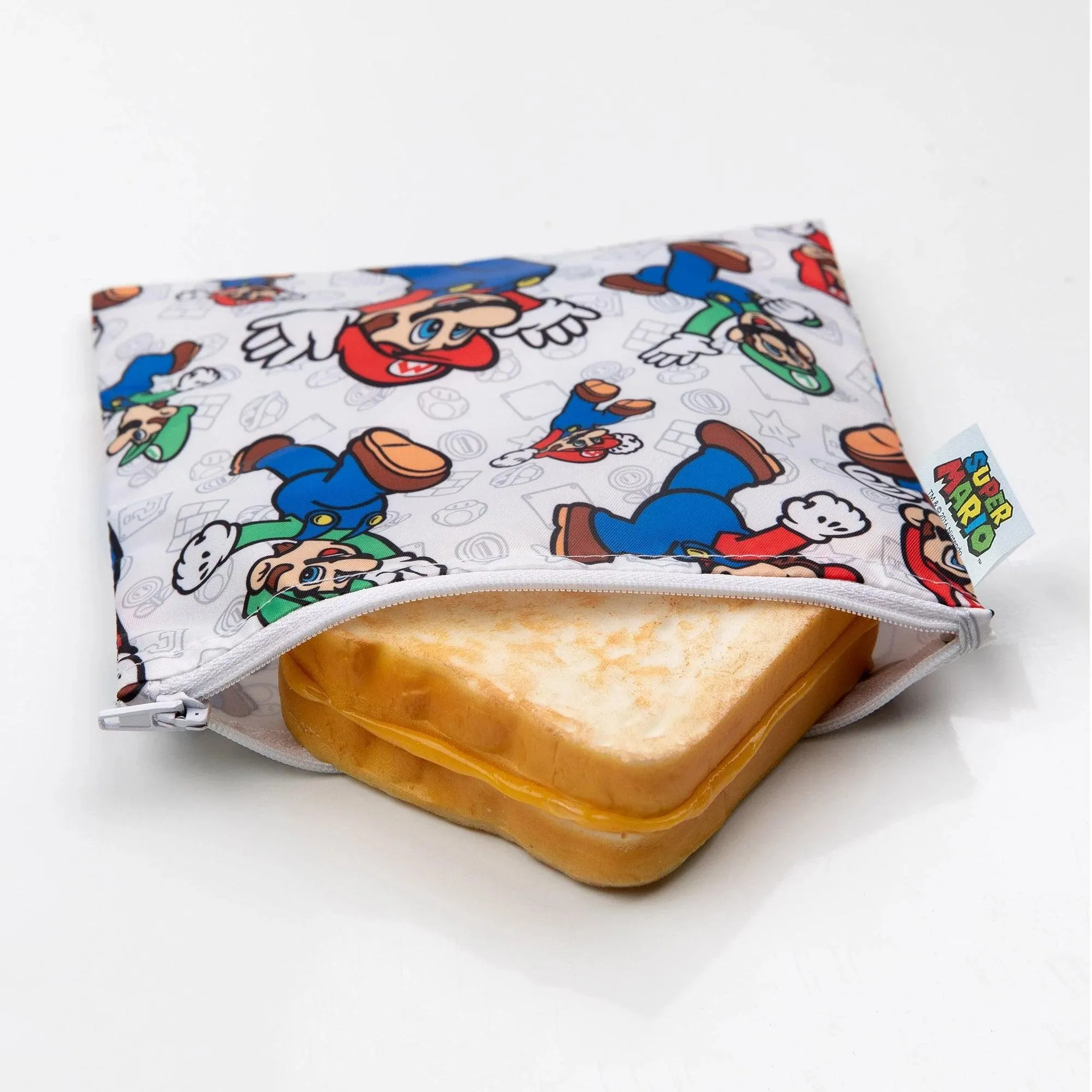 Reusable Snack Bag, Large: Super Mario™ & Luigi