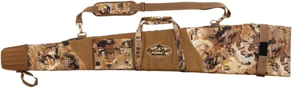 Rig'Em Right Waterfowl 53" Full Choke Water Repellant Floating Gun Case with Thick Flotation, Metal Hardware, and Padded Adjustable Shoulder Strap
