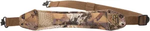 Rig'Em Right Waterfowl High Brass Classic Non-Slip Gun Sling with Brass Rivets and Cinch Buckle - Universal Metal Gun Clips Included