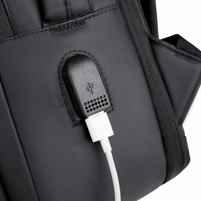 Rilibegan Men Travel Backpack Expand Oxford Big Capacity USB Charge Business Male Backpacks Computer Men Backpacks