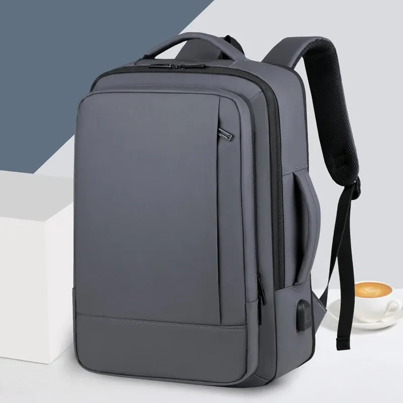 Rilibegan Men Travel Backpack Expand Oxford Big Capacity USB Charge Business Male Backpacks Computer Men Backpacks