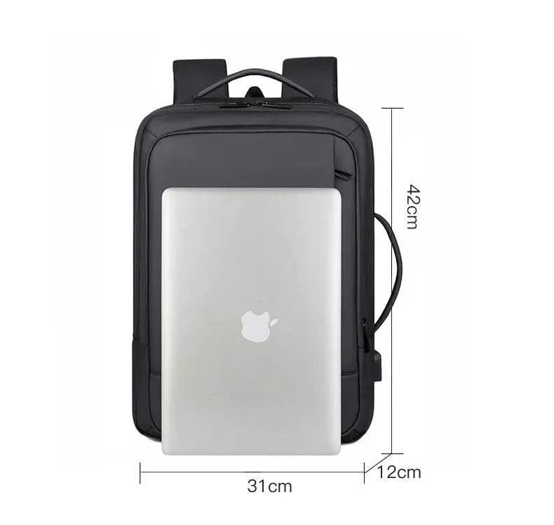 Rilibegan Men Travel Backpack Expand Oxford Big Capacity USB Charge Business Male Backpacks Computer Men Backpacks