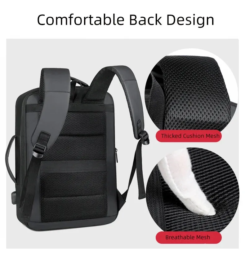 Rilibegan Men Travel Backpack Expand Oxford Big Capacity USB Charge Business Male Backpacks Computer Men Backpacks