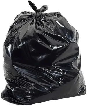 Rocky Mountain Goods STRONG Lawn and Leaf Bags 40 Count - 39 Gallon Heavy Duty Black Garbage Bags - 1.25 Mil Extra Thick Three Layer Tear Preventer - Twist Tie Easy Closure
