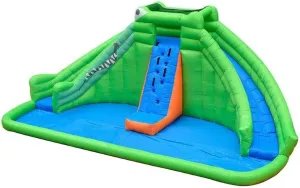ROLTIN Outdoor Inflatable Castle Style Nylon Jumping Moonwalk Bounce House with Blower, Home Climbing Indoor Toy Trampoline
