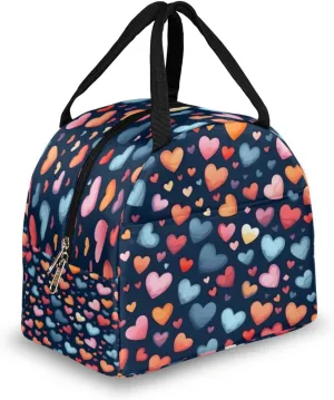 Romance Art Design Lunch Tote Bag Reusable Insulated Bags Waterproof Adult Portable Meal Cooler Pack for Women Men Picnic Office Work Travel