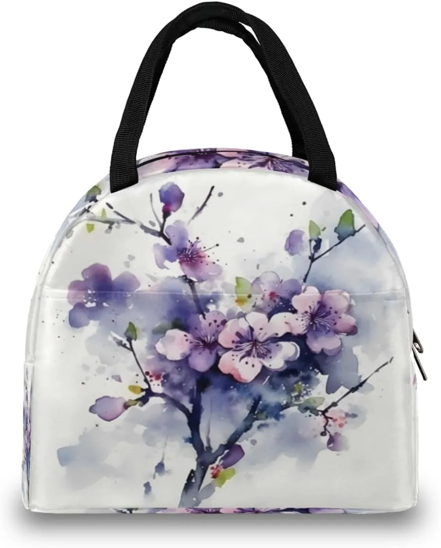 Romance Art Pattern Lunch Tote Bag Reusable Insulated Bags Waterproof Adult Portable Meal Cooler Pack for Women Men Picnic Office Work Travel