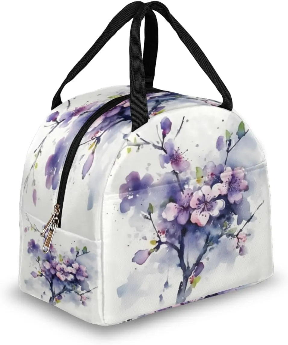 Romance Art Pattern Lunch Tote Bag Reusable Insulated Bags Waterproof Adult Portable Meal Cooler Pack for Women Men Picnic Office Work Travel