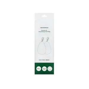 Rootz 40 Piece Set Muslin Bags - White Drawstring Bags - Polyethylene Plastic - 15-20 Liter Capacity - Lightweight - 42cm x 60cm - Eco-Friendly