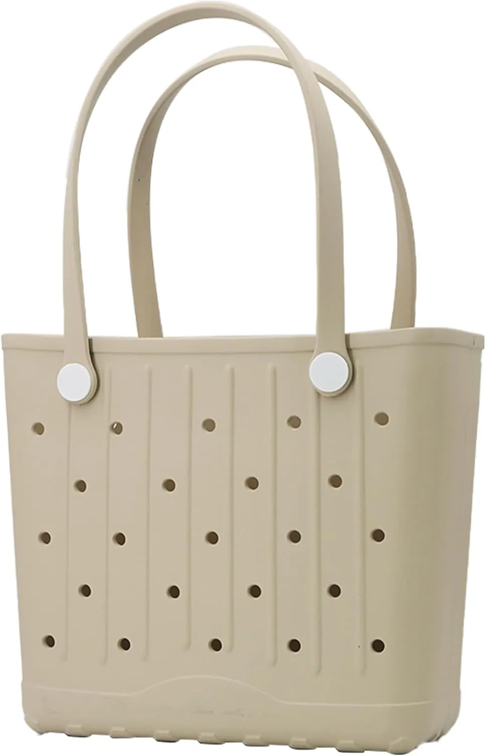 Rubber Beach Tote Bag, Waterproof EVA Travel Tote Washable Beach Handbags for Sports Outdoor Anti-Tip Bag