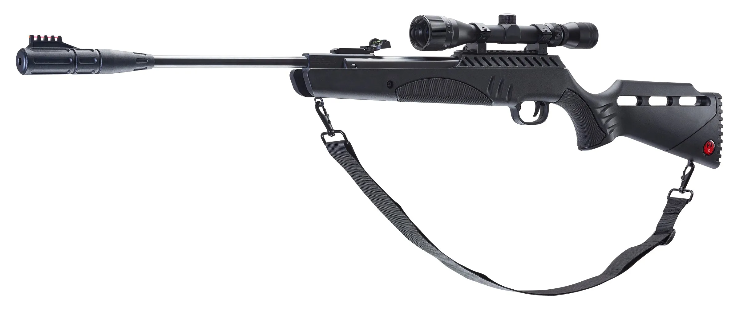 Rugеr Targis Hunter Max .22 Combo (3-9x32 Scope) Gas Piston Break Barrel AirRifle AirGun with Wearable4U 250x Pellets and 100x Targets Bundle