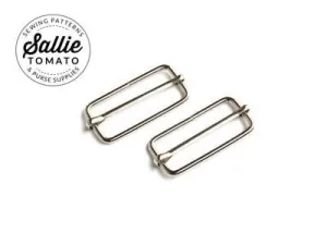 Sallie Tomato Slider Buckles 1.5" Nickel